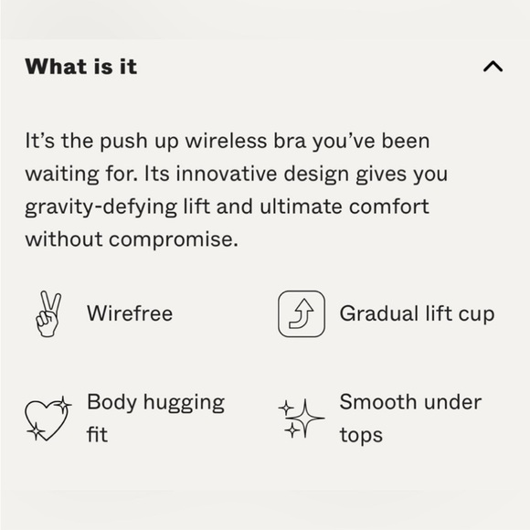 NWT - Pepper Zero-G Wirefree Lift Up Bra - 34B Navy - Picture 5 of 5